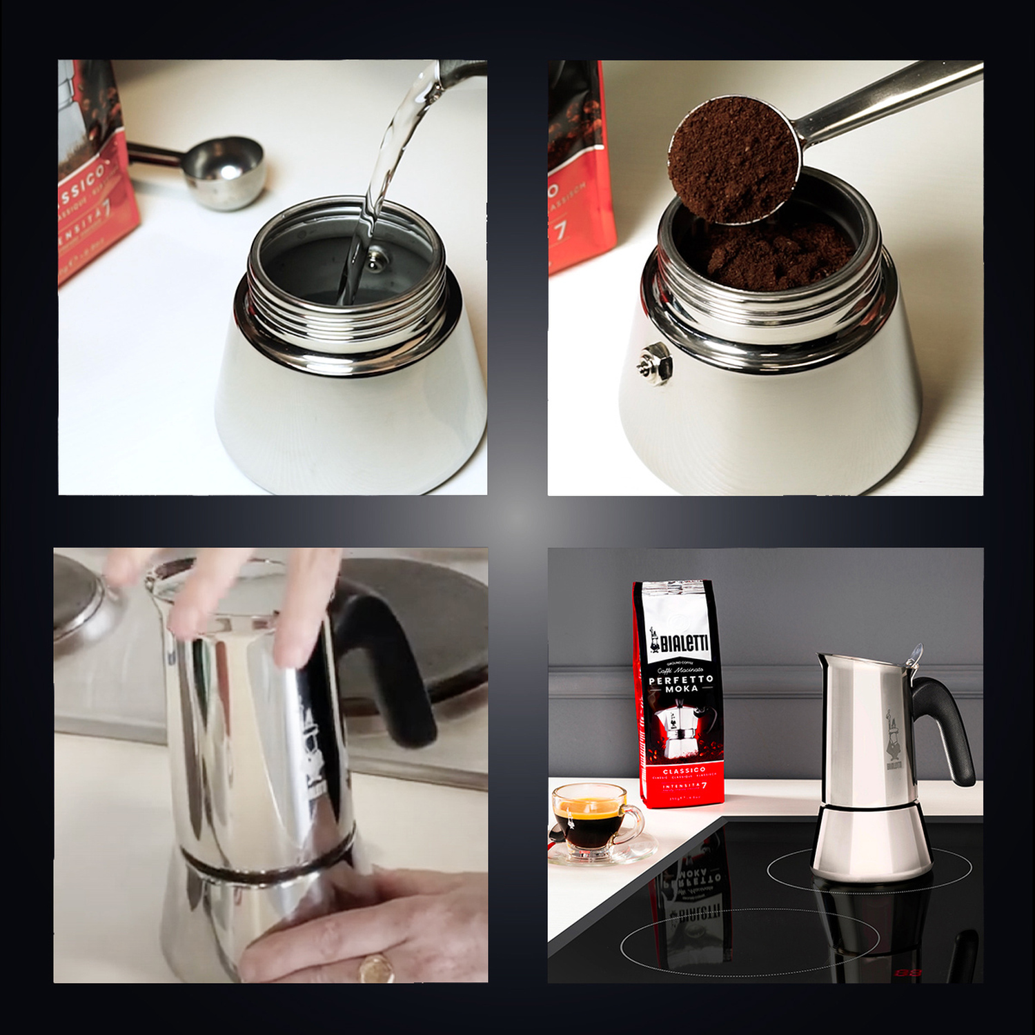 Bialetti Venus Stovetop Espresso Maker - Crema