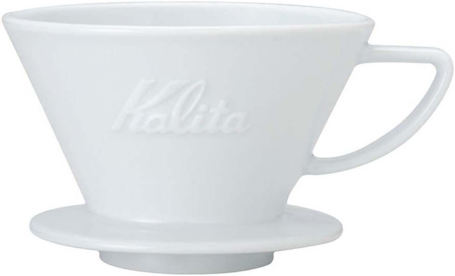 Kalita Wave 185 Ceramic Dripper, White Crema