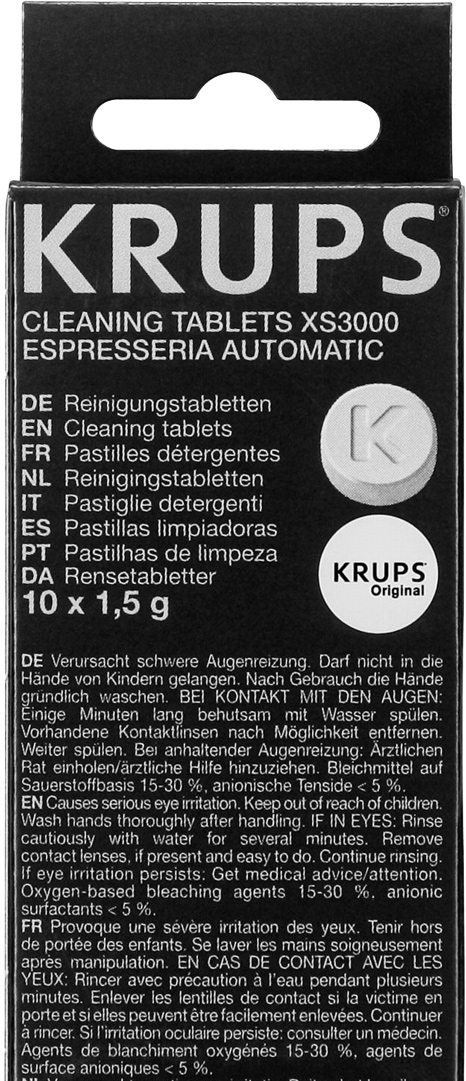 Krups XS3000 rengöringstabletter 10 st - Crema