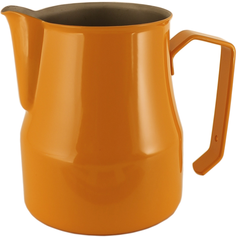 500ml Stainless Steel Milk Frothing Cup Coffee Pitcher Jug Latte Art for Coffee Shop Orange 