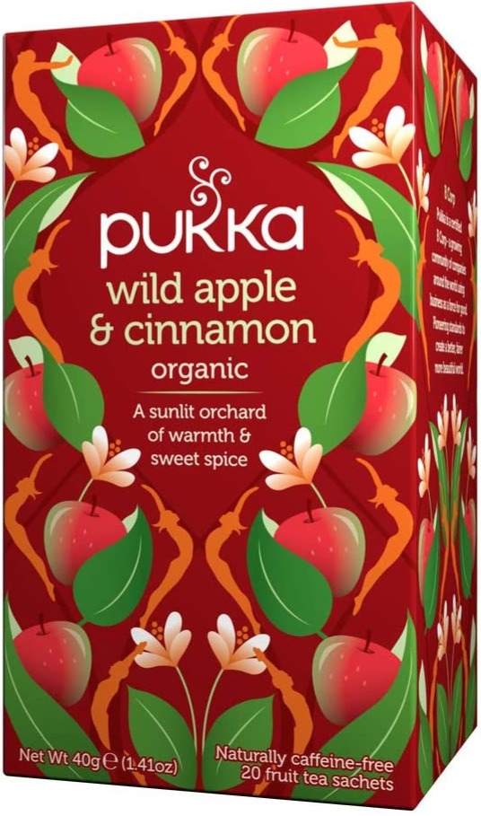 Lipton Cinnamon Apple Enveloped Hot Tea Bags, Flavored Herbal Caffeine –  AERii