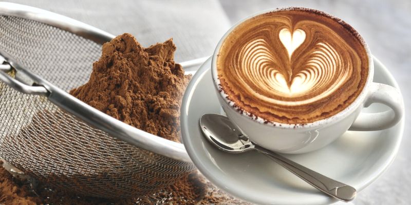 Caffe Mocha or Mocaccino - a chocolate flavoured version of a cappuccino or a latte.