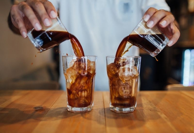 Cold Brew with milk and flavoured syrup