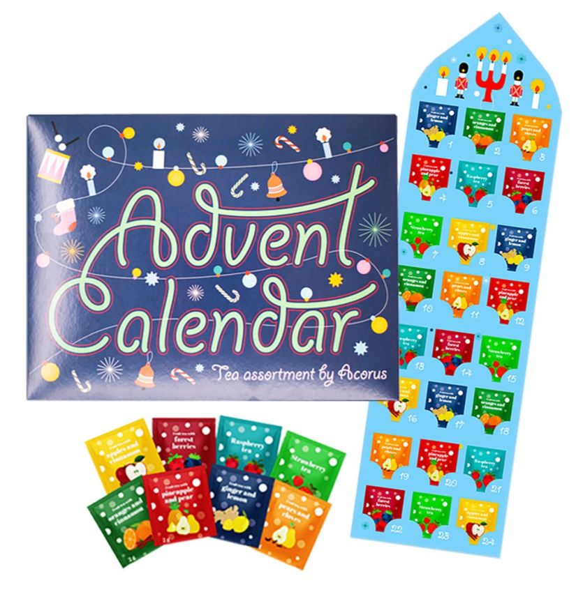Acorus Tea te-julkalender, 24 tepåsar
