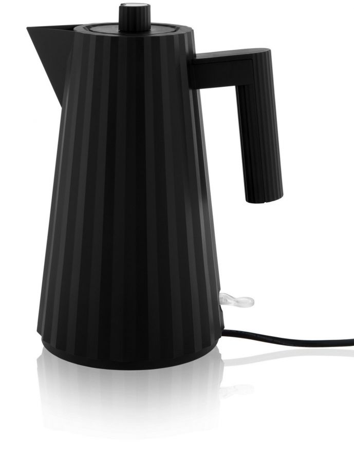 Alessi MDL06 Plissé Electric Water Kettle 1.7 l, Black