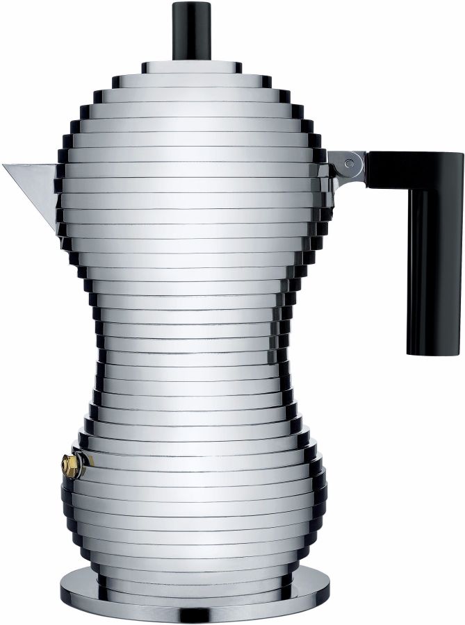 Alessi Alessi Pulcina MDL02 3 koppars mokabryggare, svart