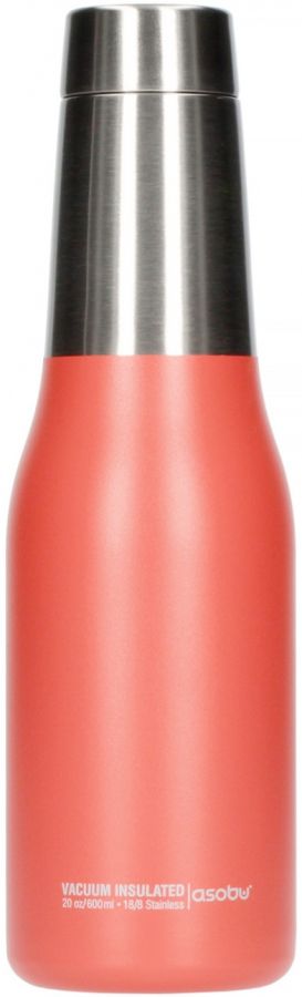 Asobu Asobu Oasis Water Bottle 600 ml, persika