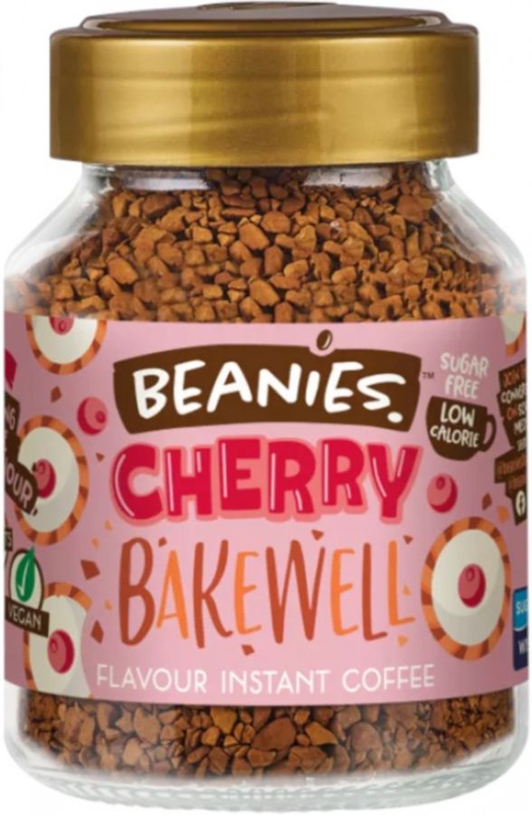 Beanies Cherry Bakewell smaksatt snabbkaffe 50 g