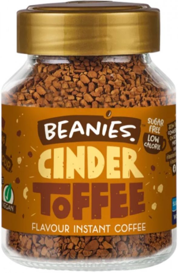 Beanies Cinder Toffee smaksatt snabbkaffe 50 g