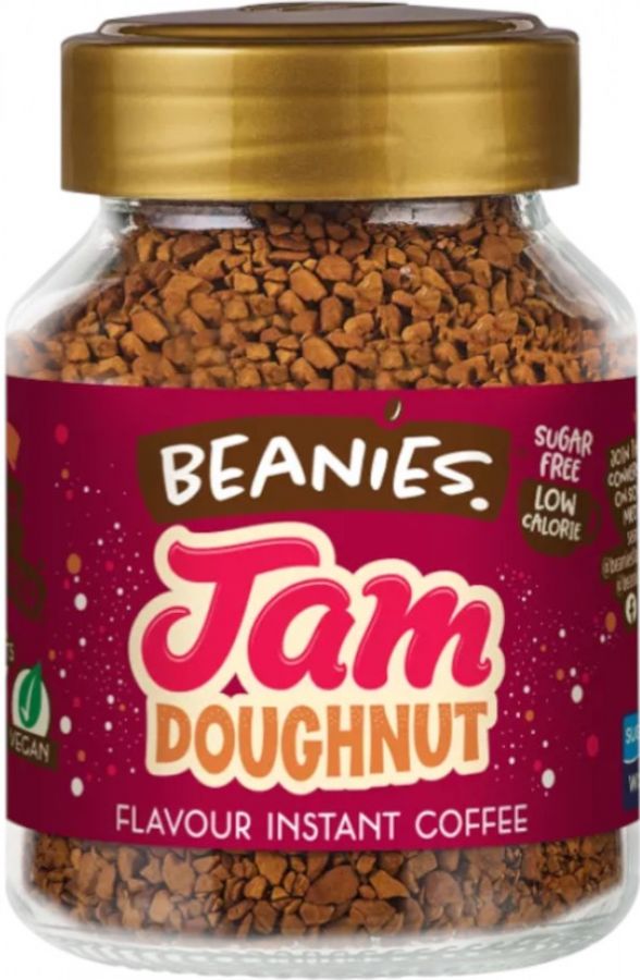 Beanies Jam Doughnut smaksatt snabbkaffe 50 g