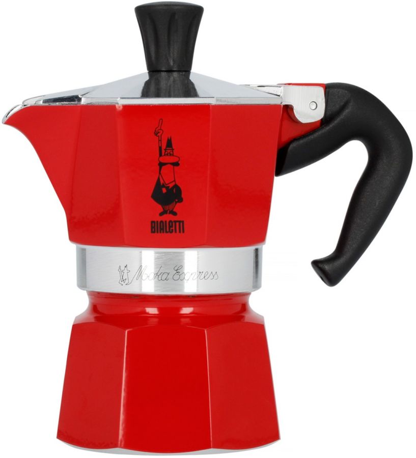 Bialetti Bialetti Moka Express mokabryggare 1 kopp, röd