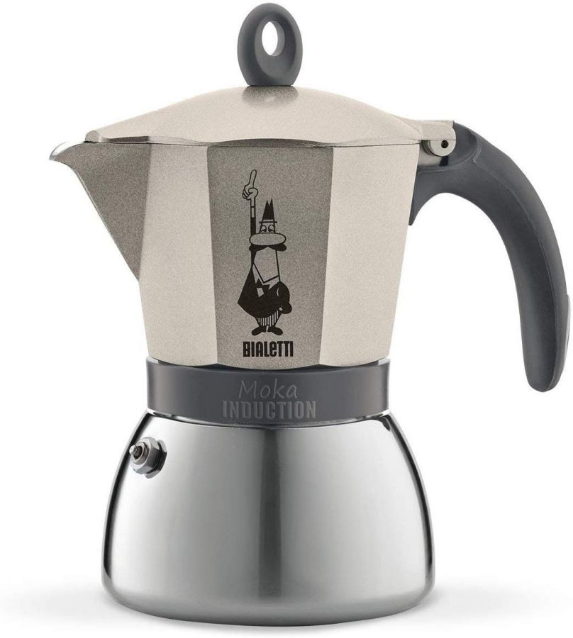Bialetti Bialetti Moka Induction Gold mokabryggare, 6 koppar