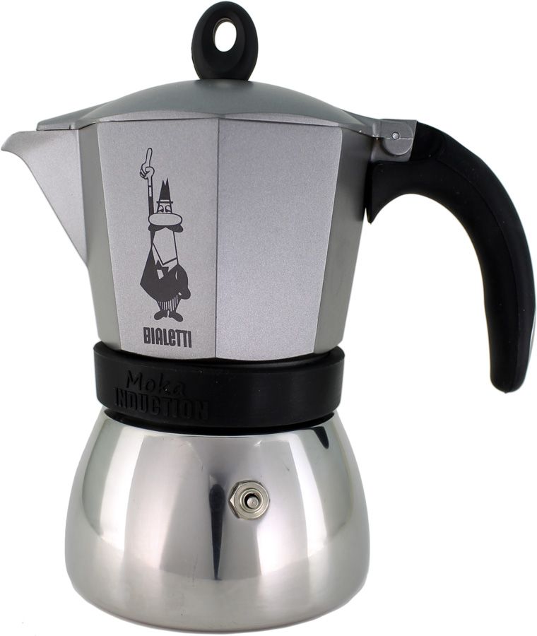 Bialetti Bialetti Moka Induction Antracite 6 koppars mokabryggare