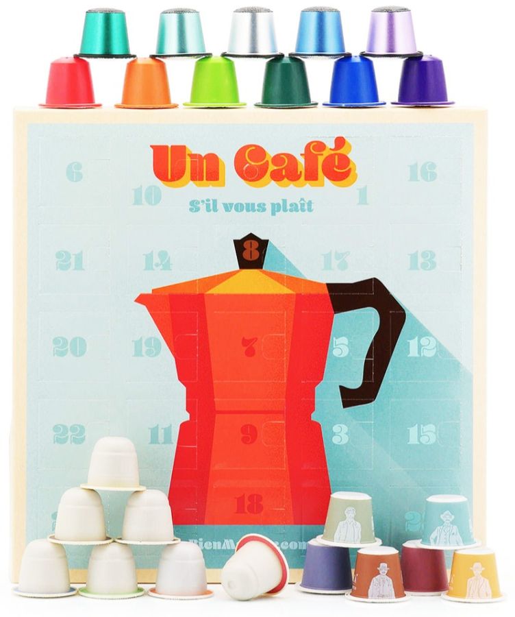 Un Café kaffe-Julkalender 2023 Nespresso®-kompatibla kaffekapslar 24 st.