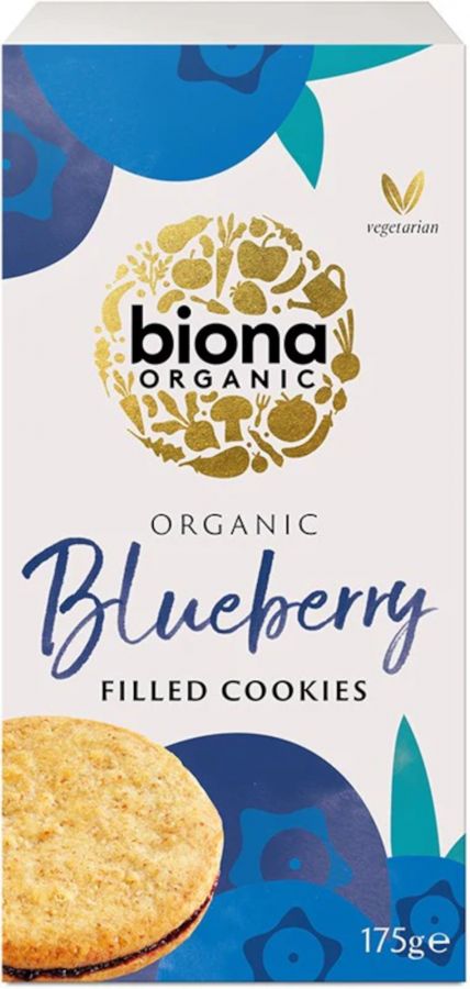 Biona Organic fyllda blåbärscookies 175 g