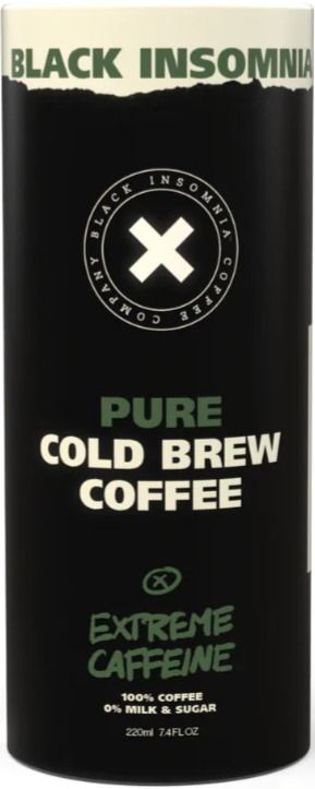 Black Insomnia Cold Brew Coffee - PURE 220 ml