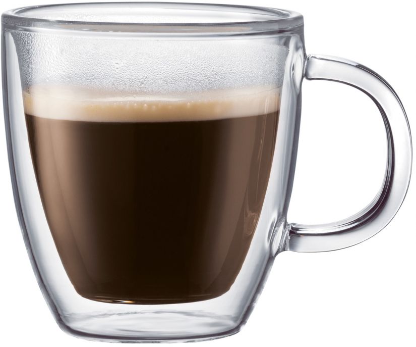 Bodum Bistro dubbelväggad glasmugg 150 ml, 2 st.