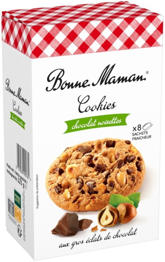 Bonne Maman choklad-hasselnöt cookies 170 g