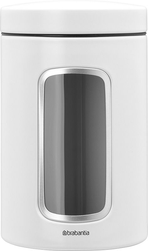 Brabantia Brabantia förvaringsburk 1,4 l med fönster, vit