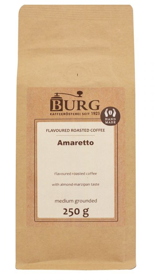 Burg smaksatt kaffe, Amaretto 250 g malet