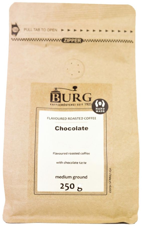 Burg smaksatt kaffe, choklad 250 g malet