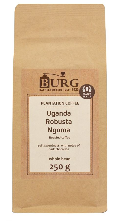 Burg Burg Uganda Robusta Ngoma 250 g kaffebönor