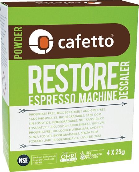 Cafetto Cafetto Restore ekologiskt avkalkningsmedel 4 x 25 g påse