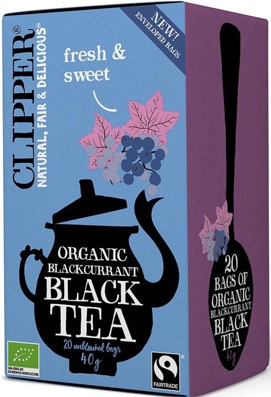 Clipper Organic Blackcurrant Black Tea 20 Bags