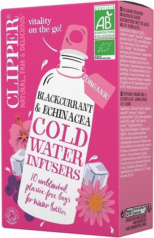 Clipper Organic Blackcurrant & Echinacea Cold Water Infusers 10 påsar