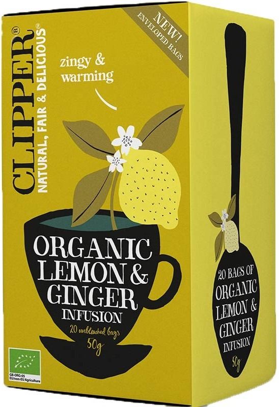 Clipper Organic Lemon & Ginger Infusion 20 tepåsar
