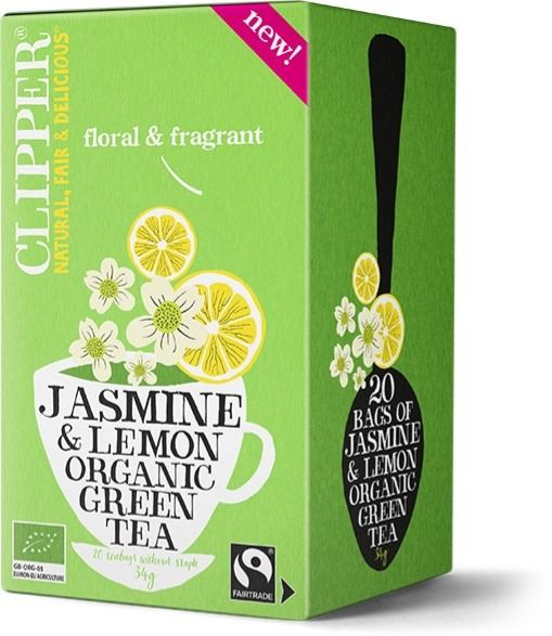 Clipper Jasmine & Lemon Organic Green Tea 20 tepåsar