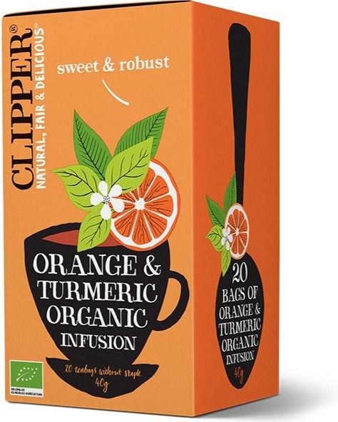 Clipper Orange & Turmeric Organic Infusion 20 tepåsar