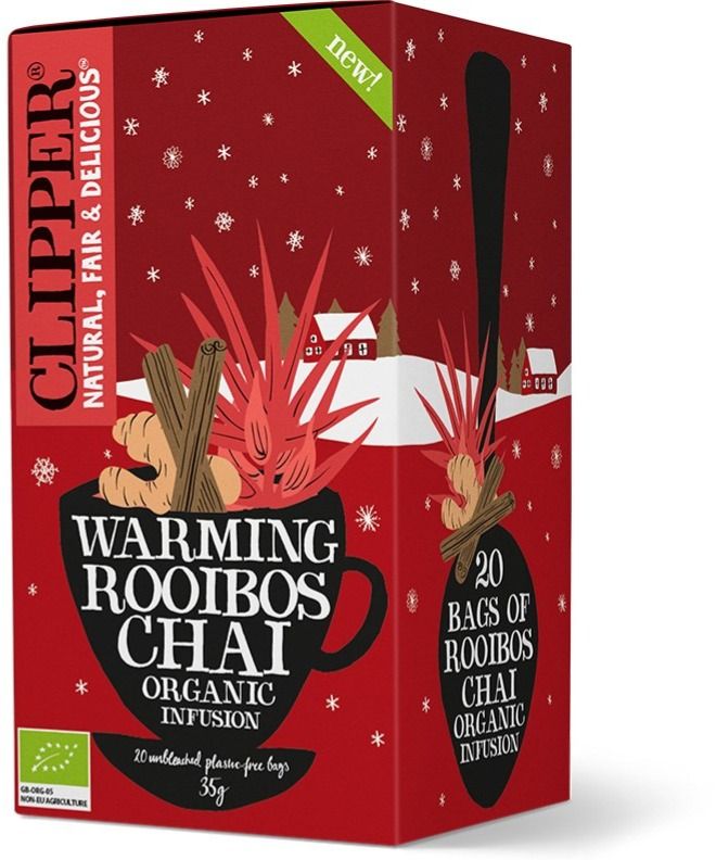 Clipper Organic Warming Rooibos Chai 20 Tea Bags