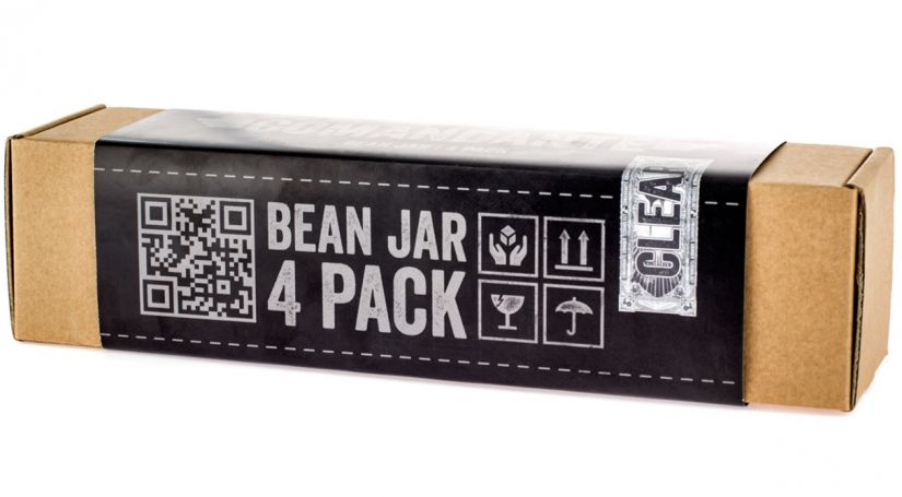 Comandante Bean Jar 4 Pack, ofärgat glas