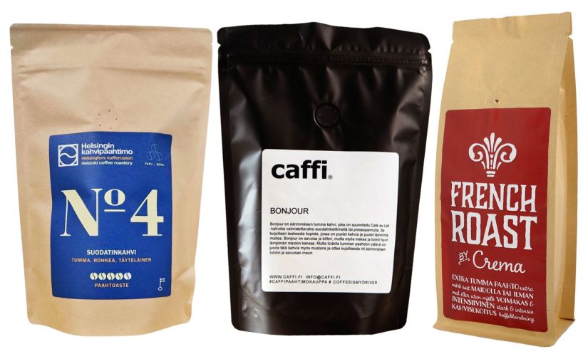 Mikrorosteri franskrostat kaffe 3 x 250 g