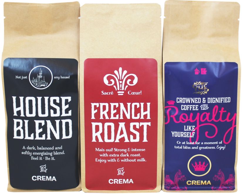 Crema Tasting Pack Bryggkaffe II - 3 x 250 g
