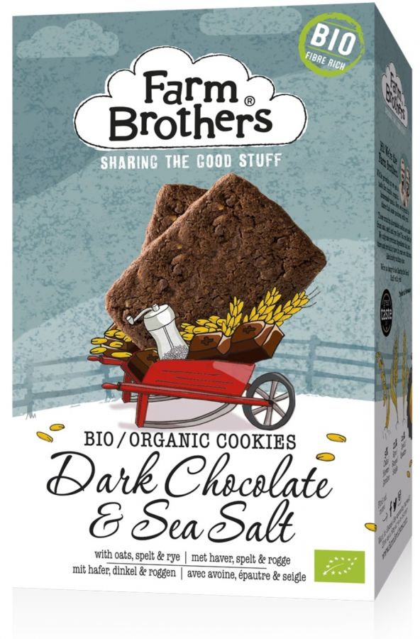 Farm Farm Brothers ekologiska mörkchoklad & havssalt cookie 150 g
