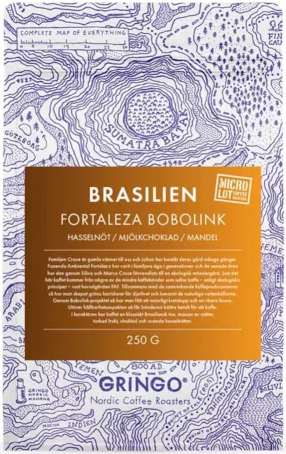 Gringo Nordic Brasilien Fortaleza Bobolink 250 g kaffebönor