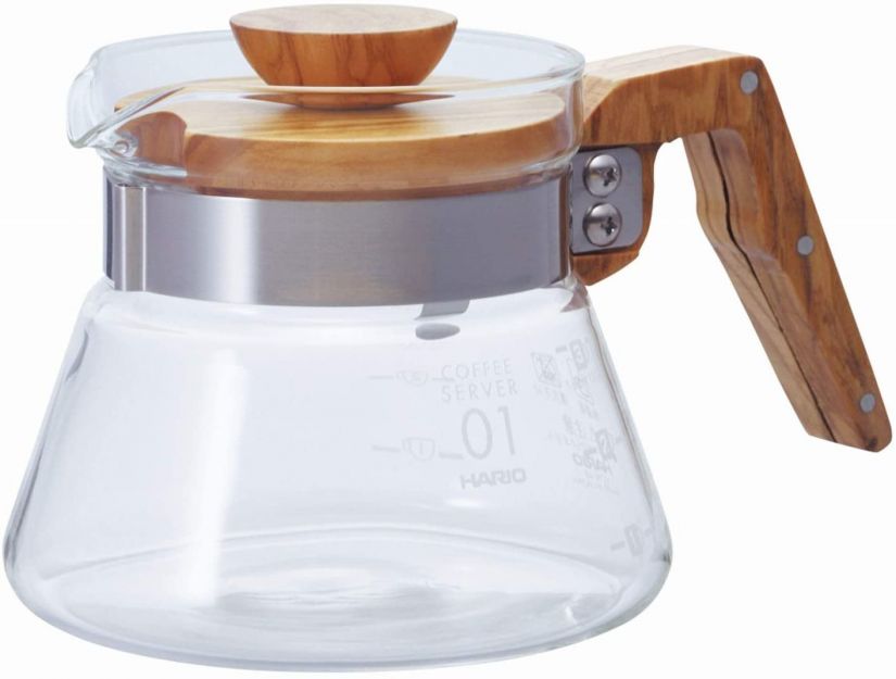 Hario Hario Coffee Server Olive Wood kaffekanna storlek 01, 400 ml