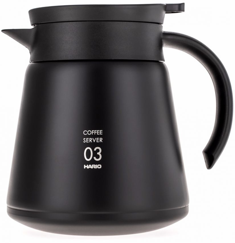 Hario V60 03 Insulated Stainless Steel Server 800 ml, Black