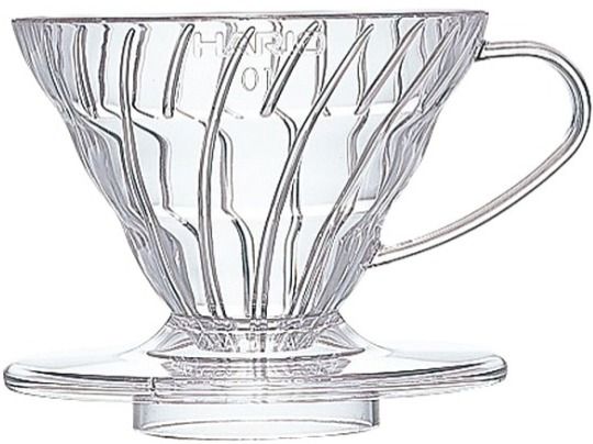 Hario V60 Dripper Size 01, Clear Plastic