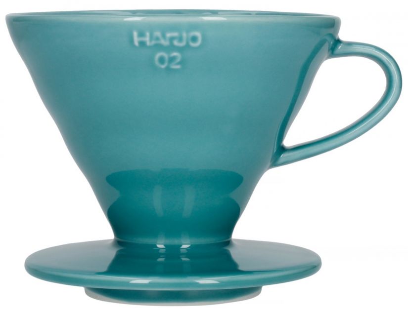 Hario Hario V60 Dripper storlek 02 filterhållare i porslin, turkos