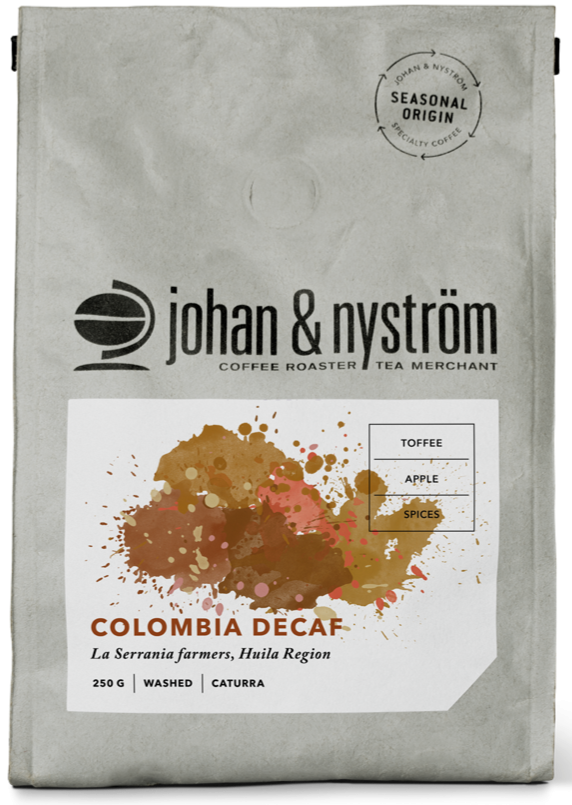 Johan Johan & Nyström Colombia Decaf 250 g kaffebönor