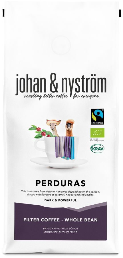Johan & Nyström Perduras FTO 500 g Organic Coffee Beans