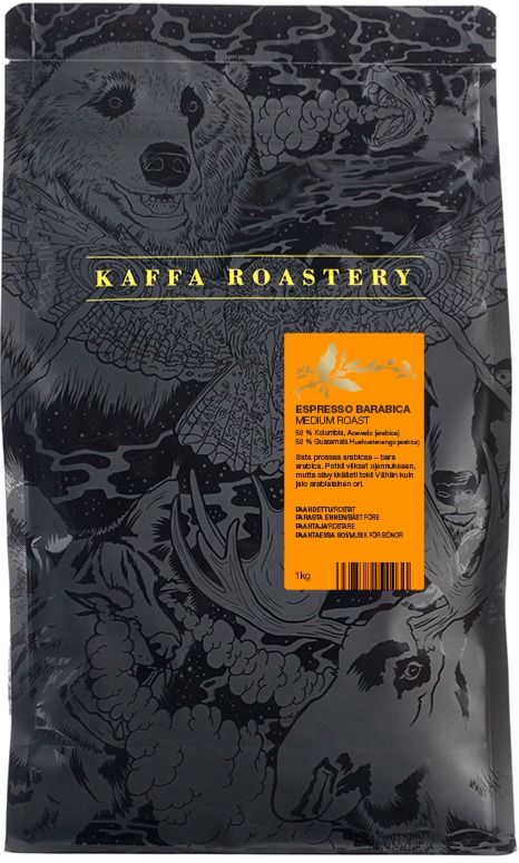 Kaffa Kaffa Roastery Espresso Barabica 1 kg kaffebönor