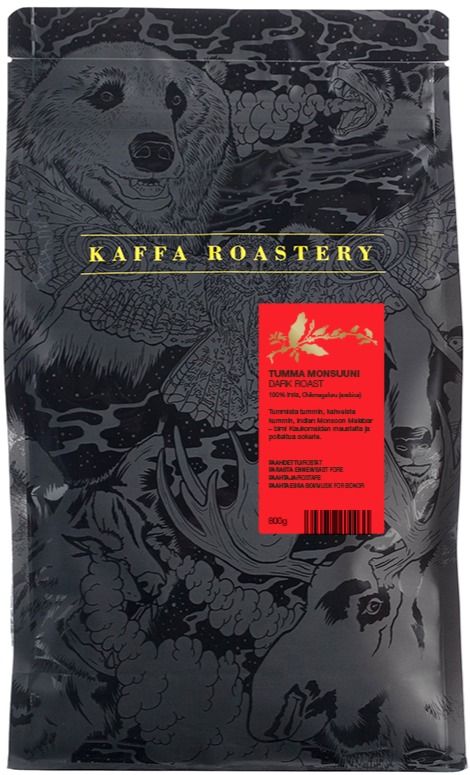 Kaffa Kaffa Roastery Tumma Monsuuni 800 g kaffebönor