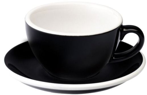Loveramics Loveramics Egg Black cappuccinokopp 200 ml