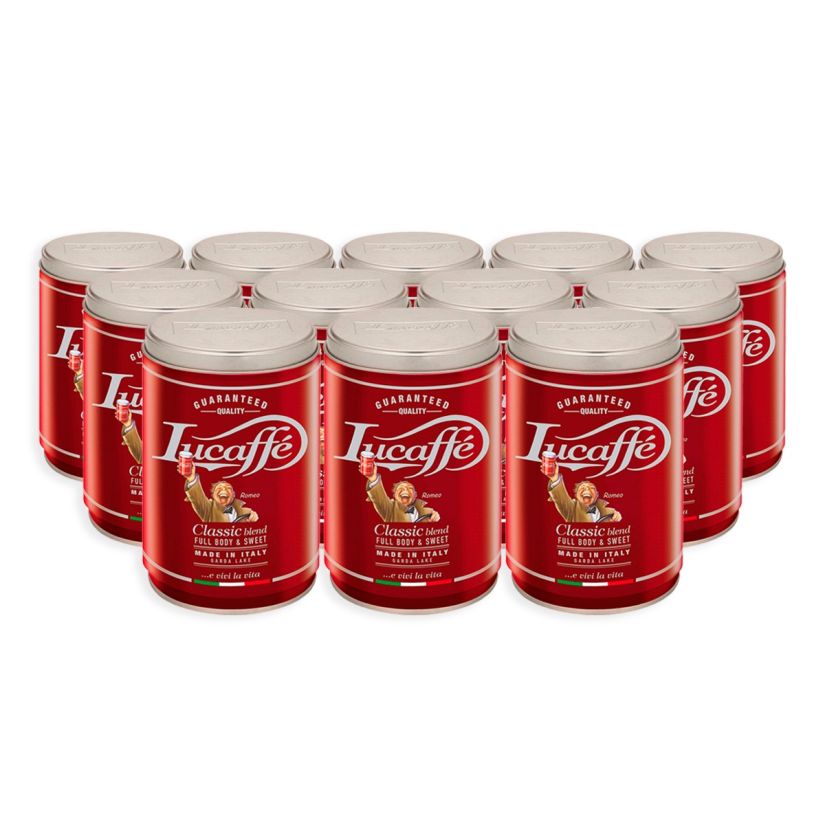 Lucaffé Classic 250 g kaffebönor 12 x 250 g grossistförpackning