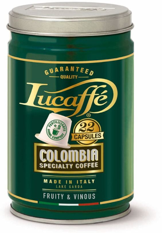 Lucaffé Colombia nedbrytbar Nespresso-kompatibel kaffekapsel 22 st.