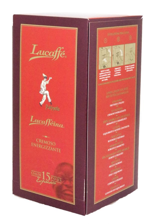 Lucaffé Pulcinella espresso pods 15 st